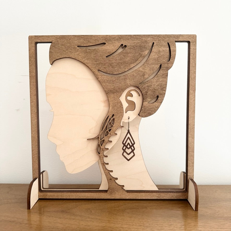 Triple Diamond Earrings