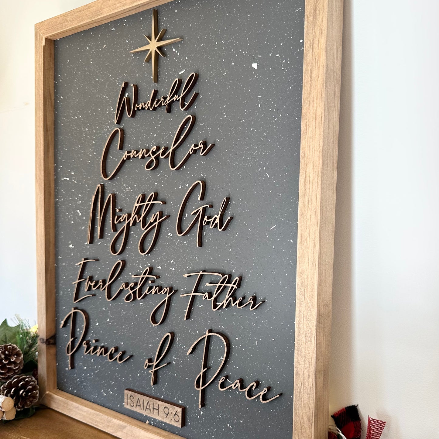 Names of Jesus 3D wood sign