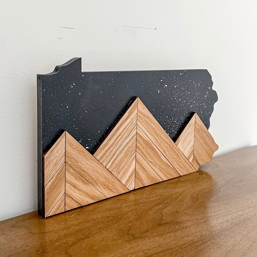 Pennsylvania Mountain Peaks Sign