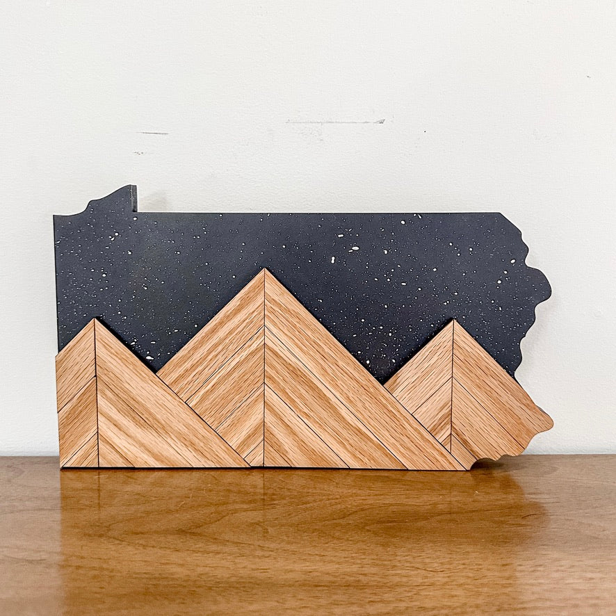Pennsylvania Mountain Peaks Sign