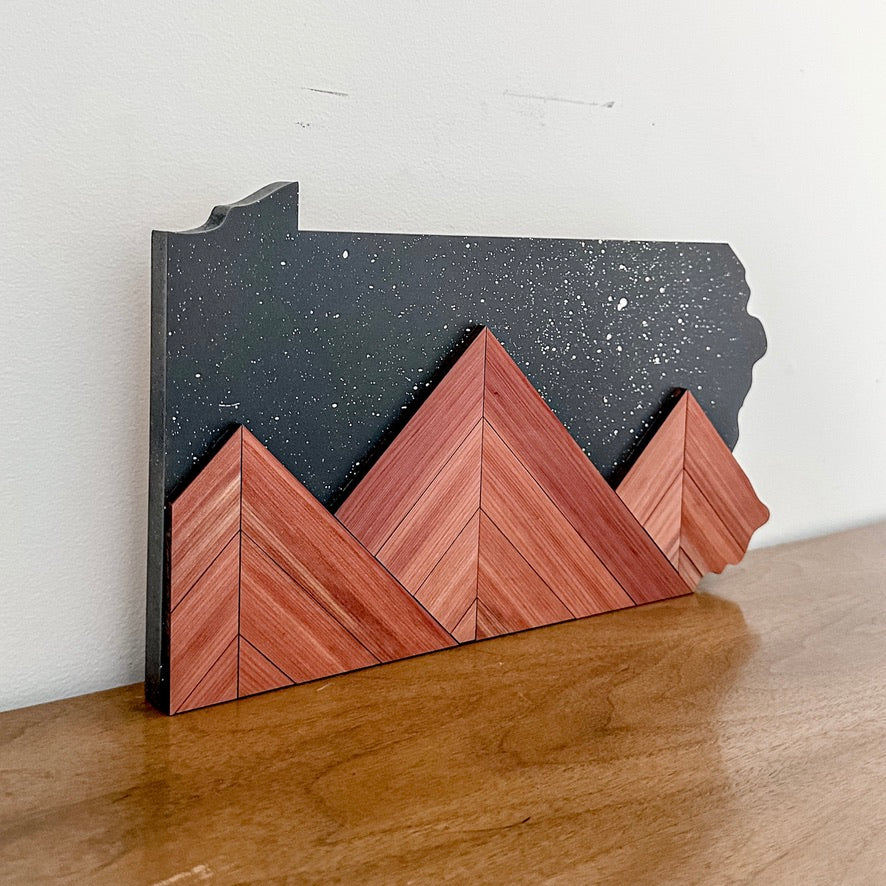 Pennsylvania Mountain Peaks Sign