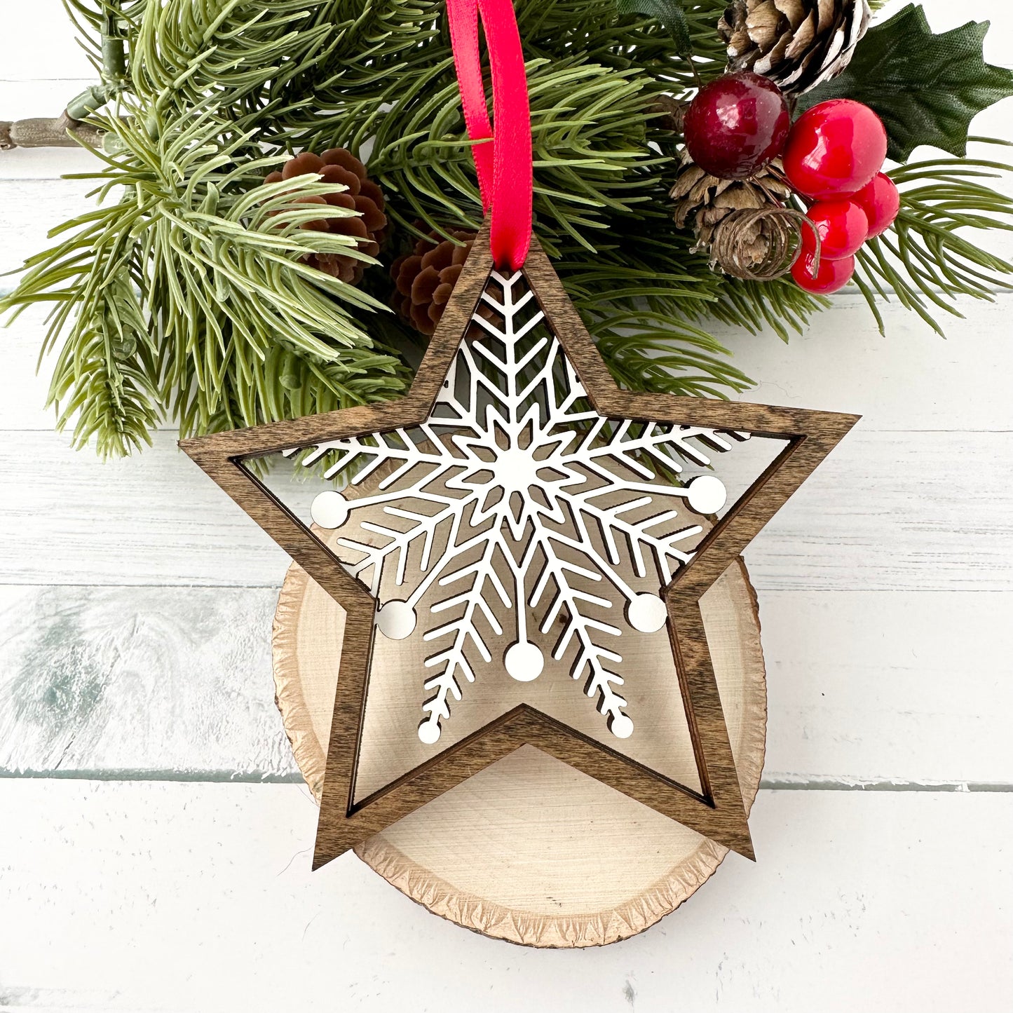 Snowflake Star Ornament