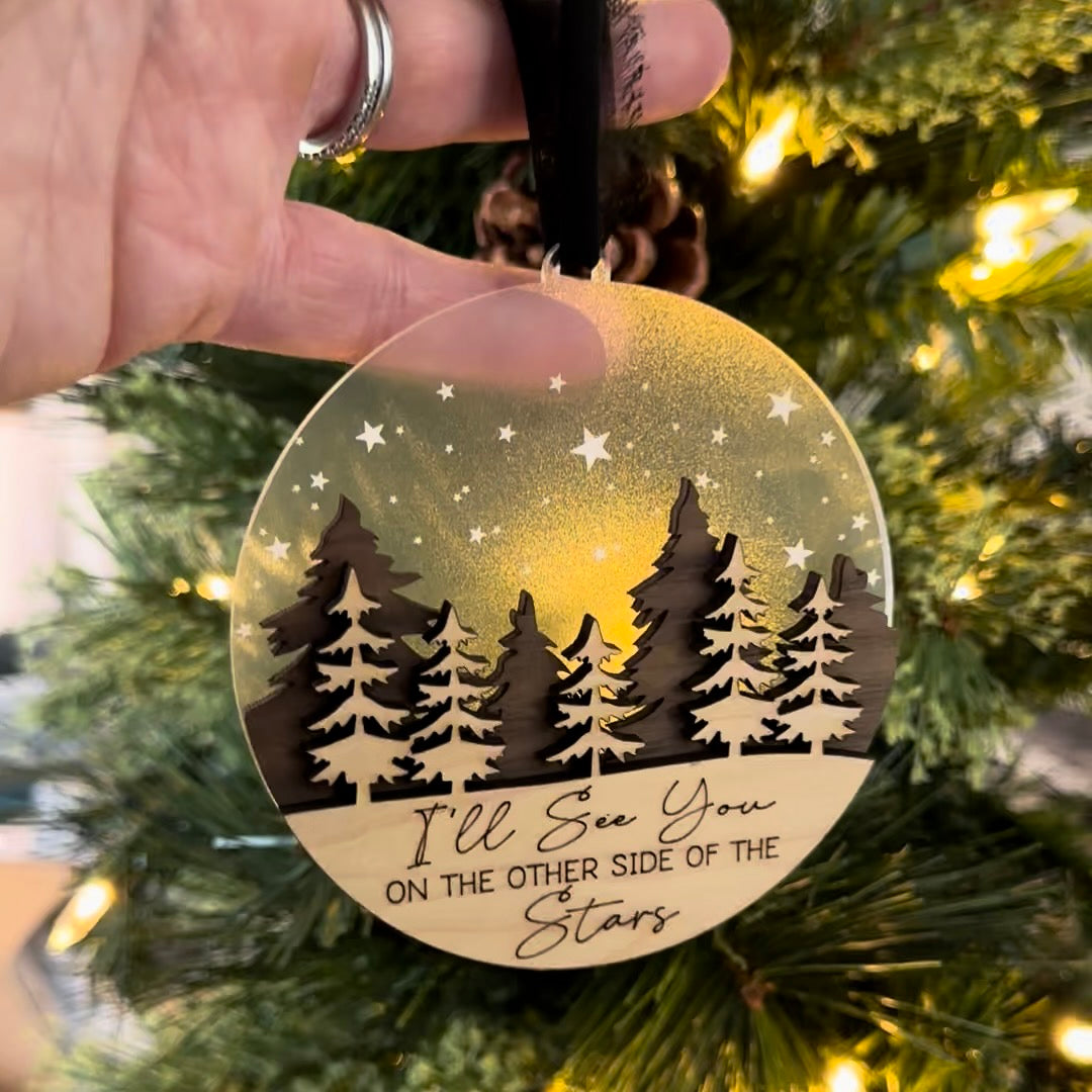 Winter Scene Memorial Ornament