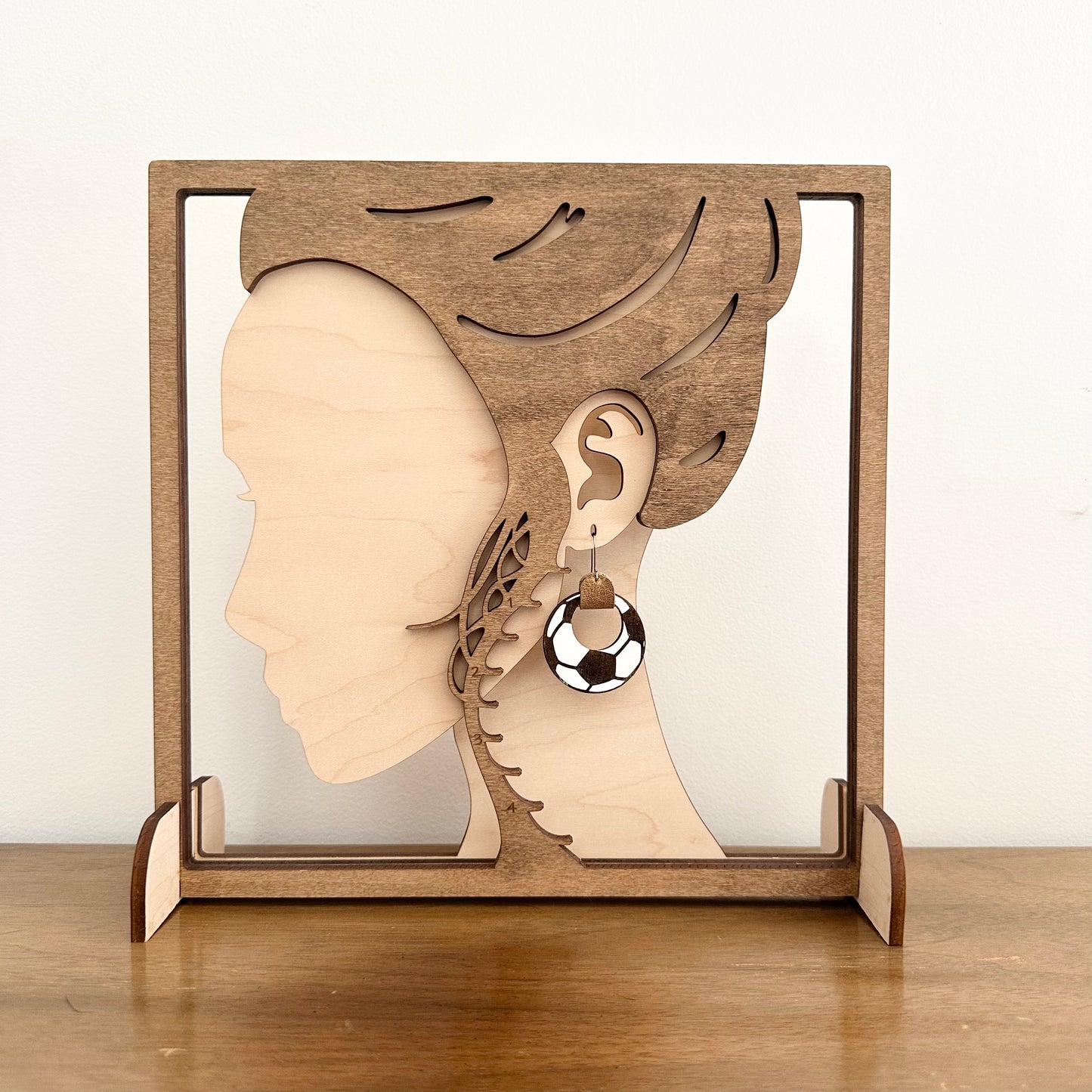 Soccer Hoop Earrings
