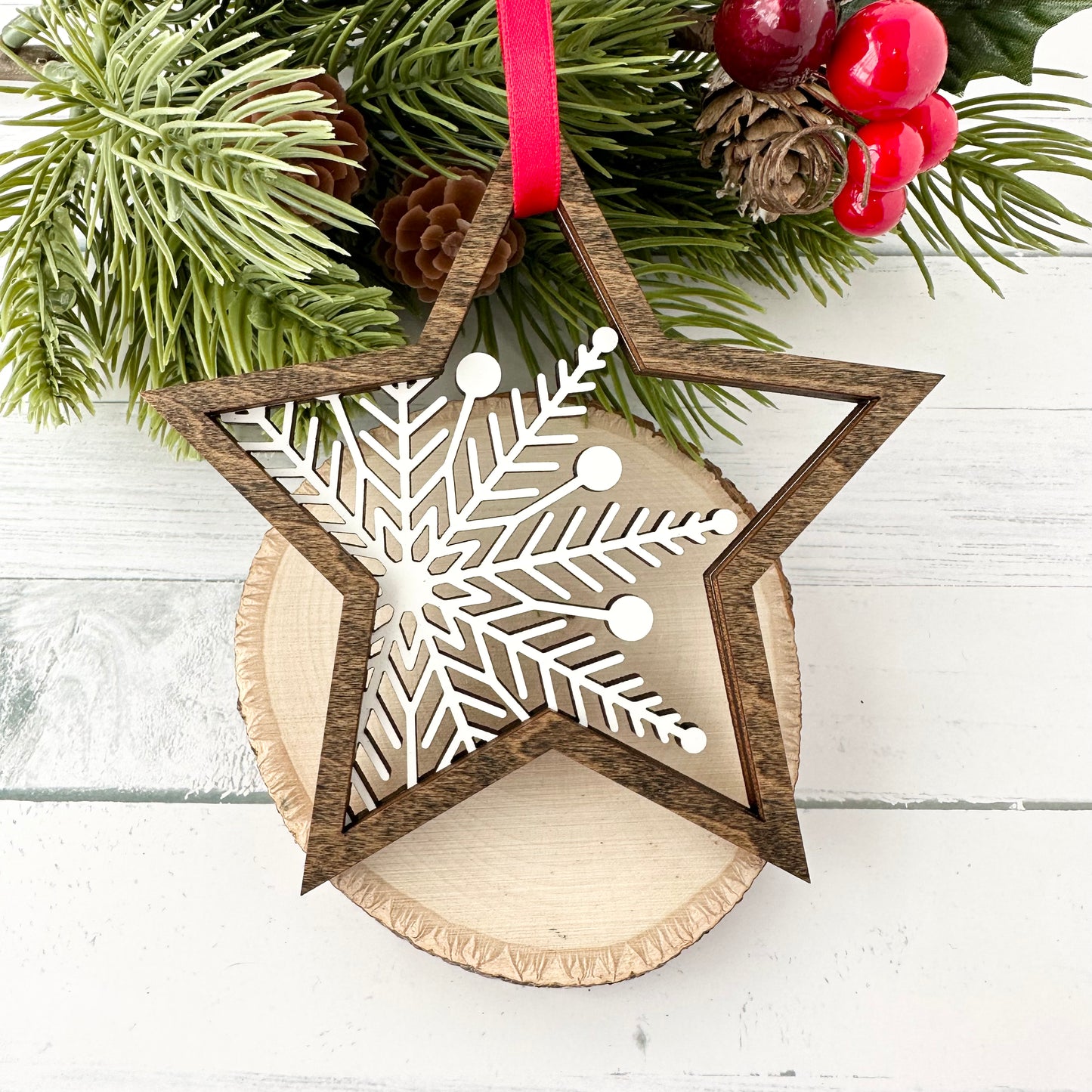 Snowflake Star Ornament