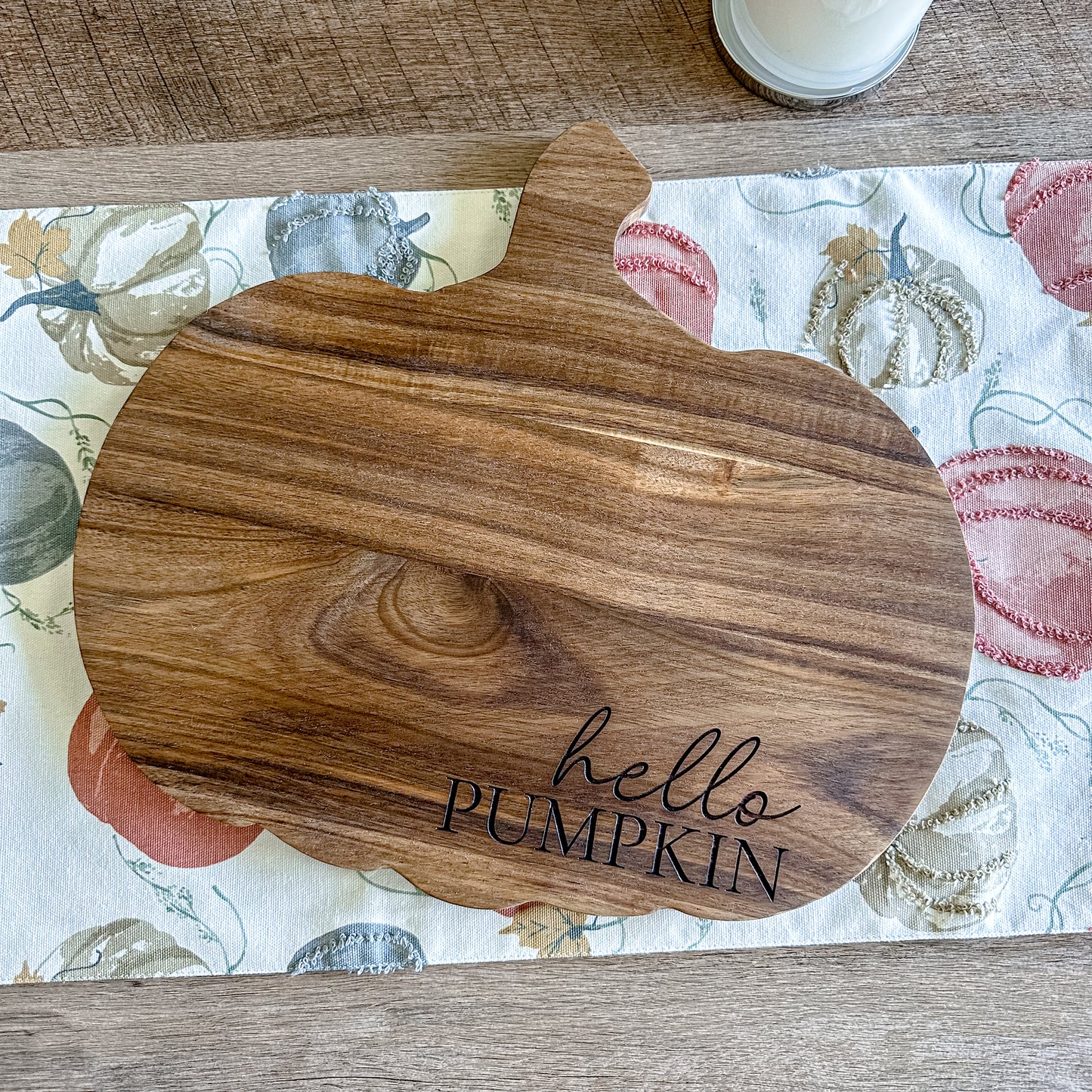 Pumpkin Charcuterie Board - hello pumpkin