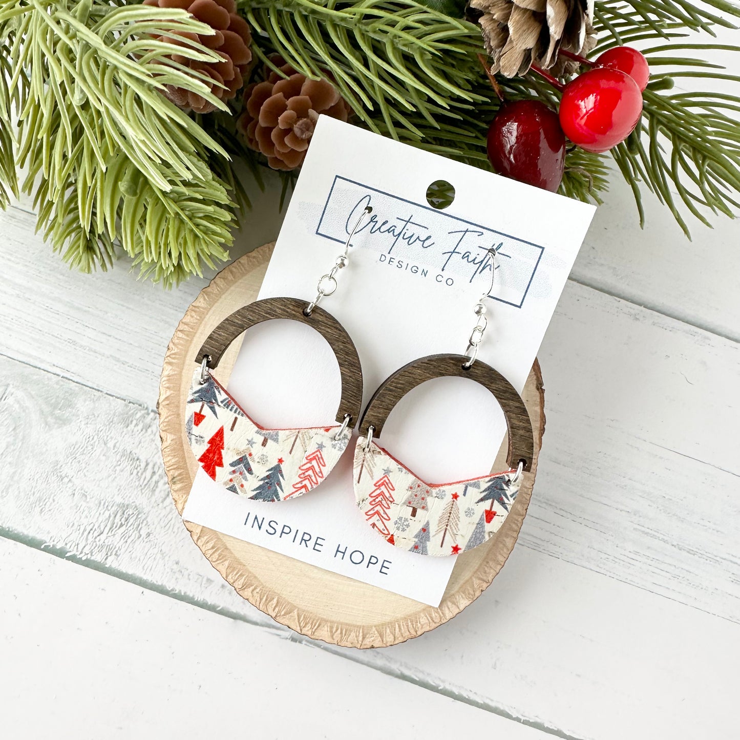 Split Arch Earrings - Merry Trees