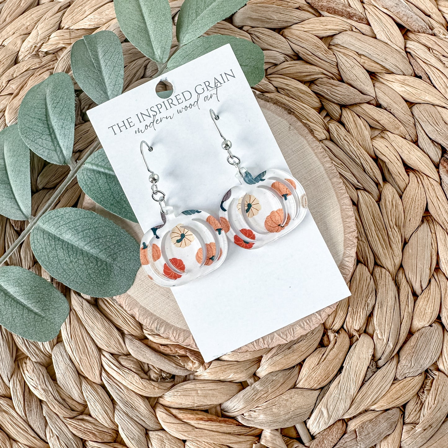 Pumpkin Earrings - multicolor pumpkins