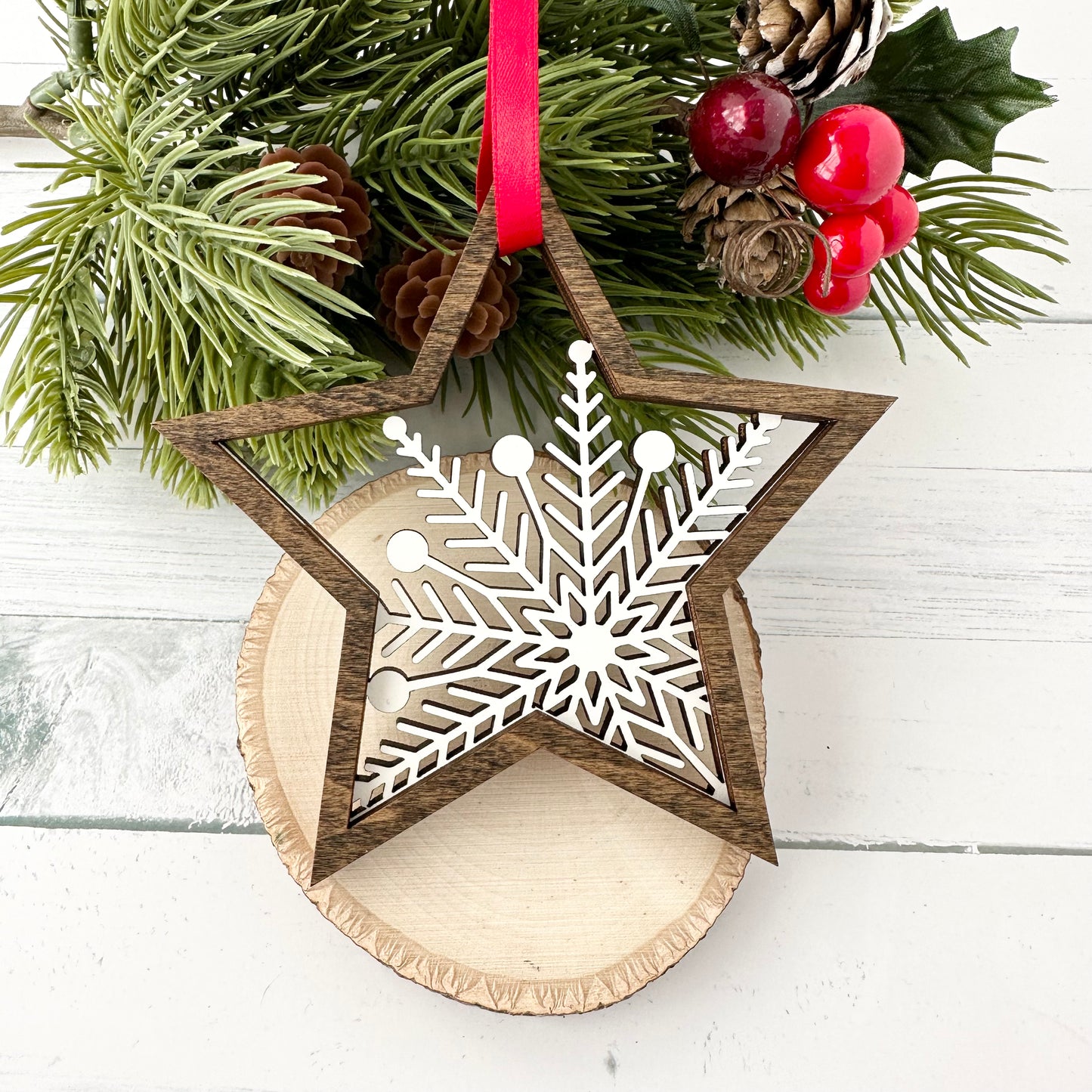 Snowflake Star Ornament