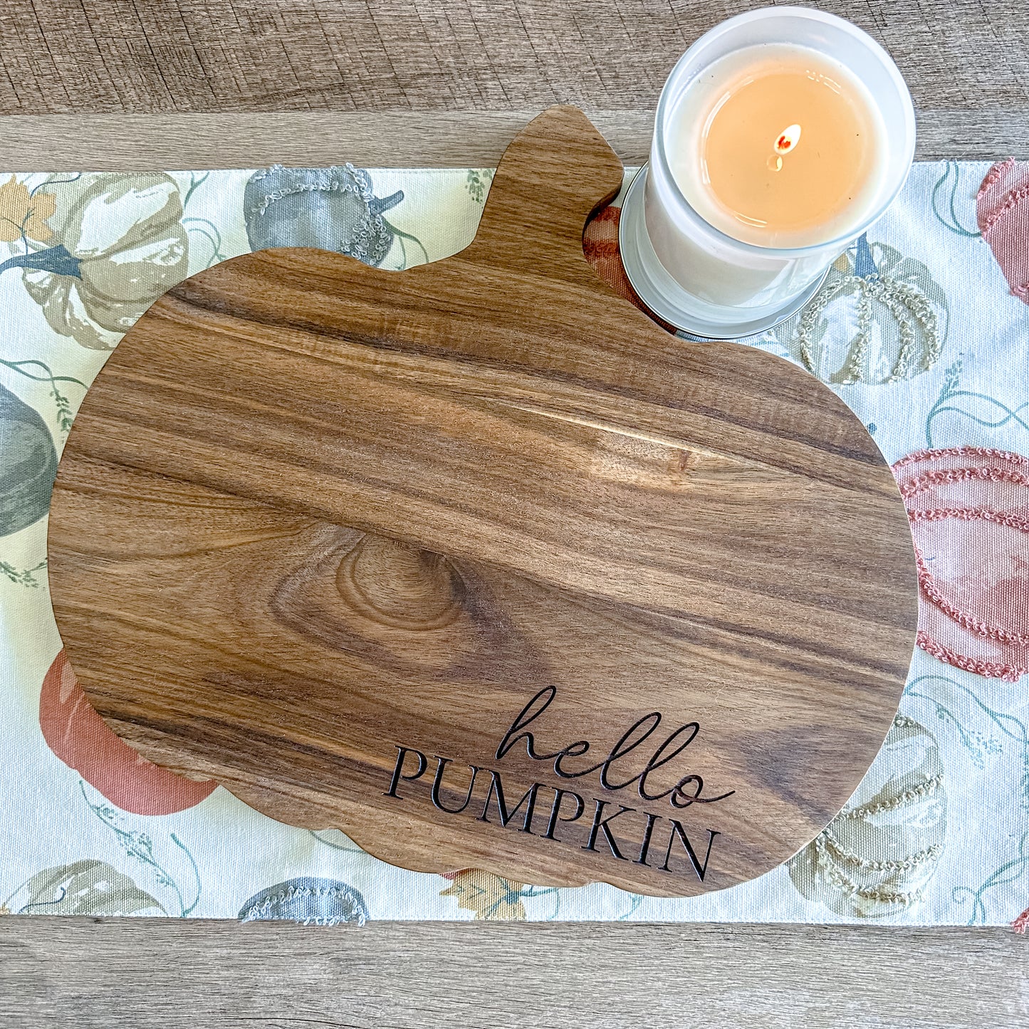 Pumpkin Charcuterie Board - hello pumpkin
