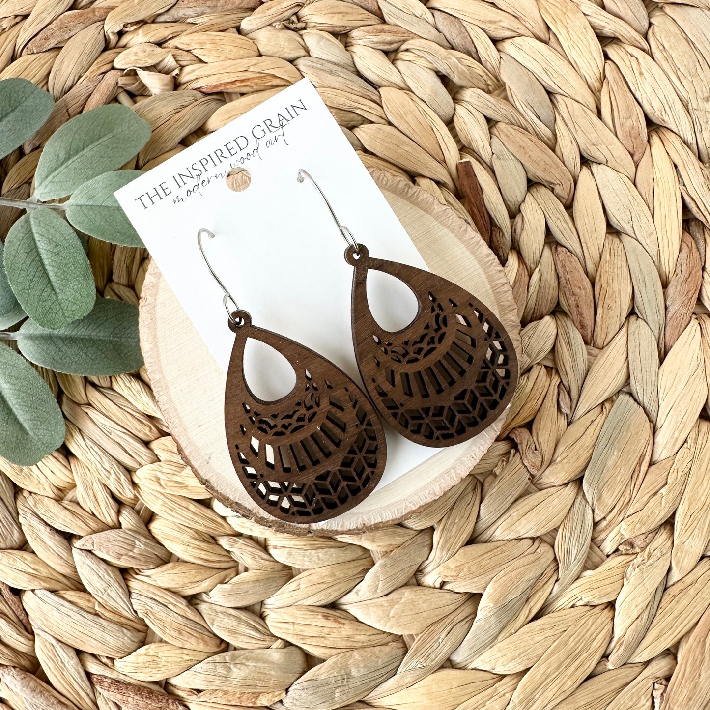 Geometric Teardrop Earrings