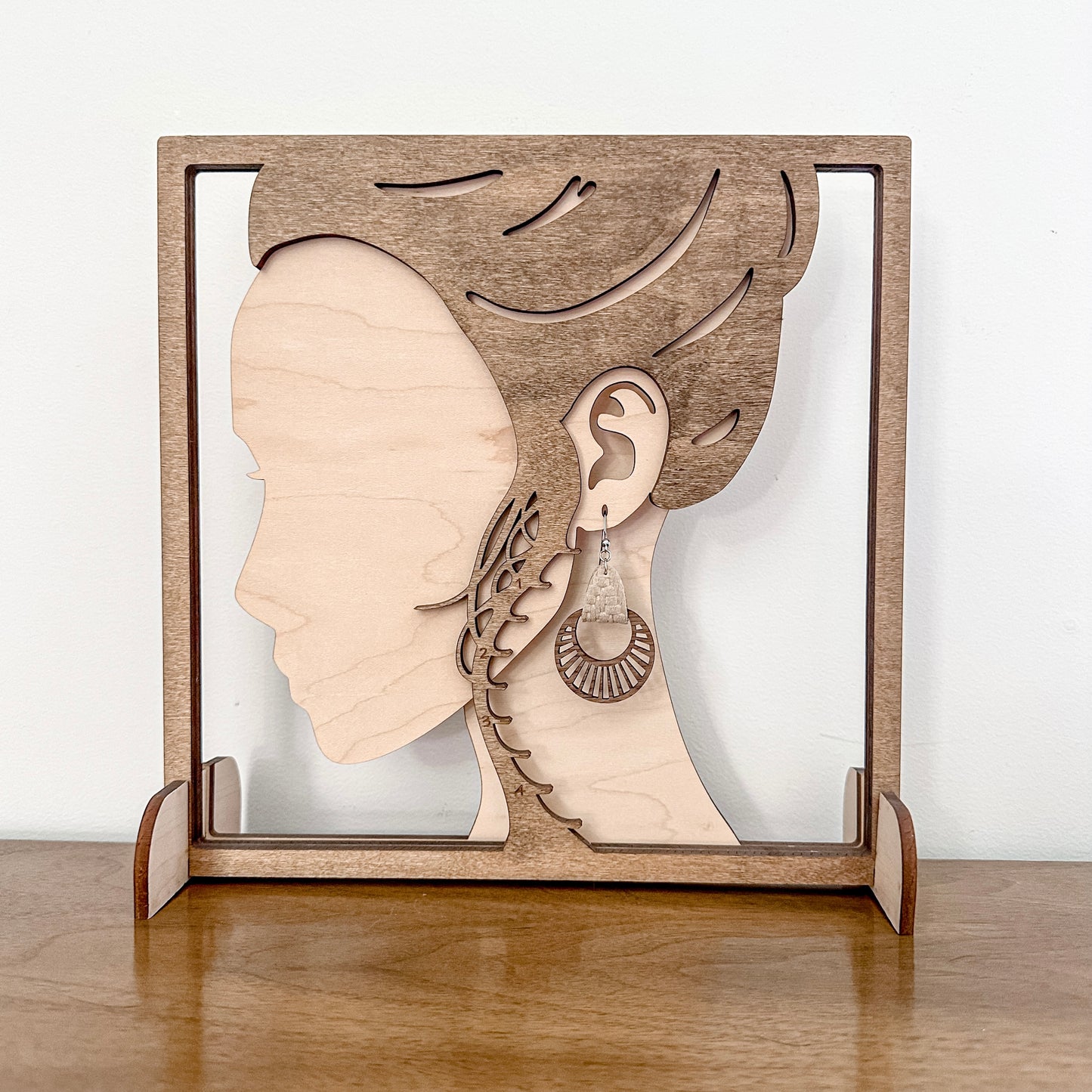Radial Hoop Earrings - Stone Lace