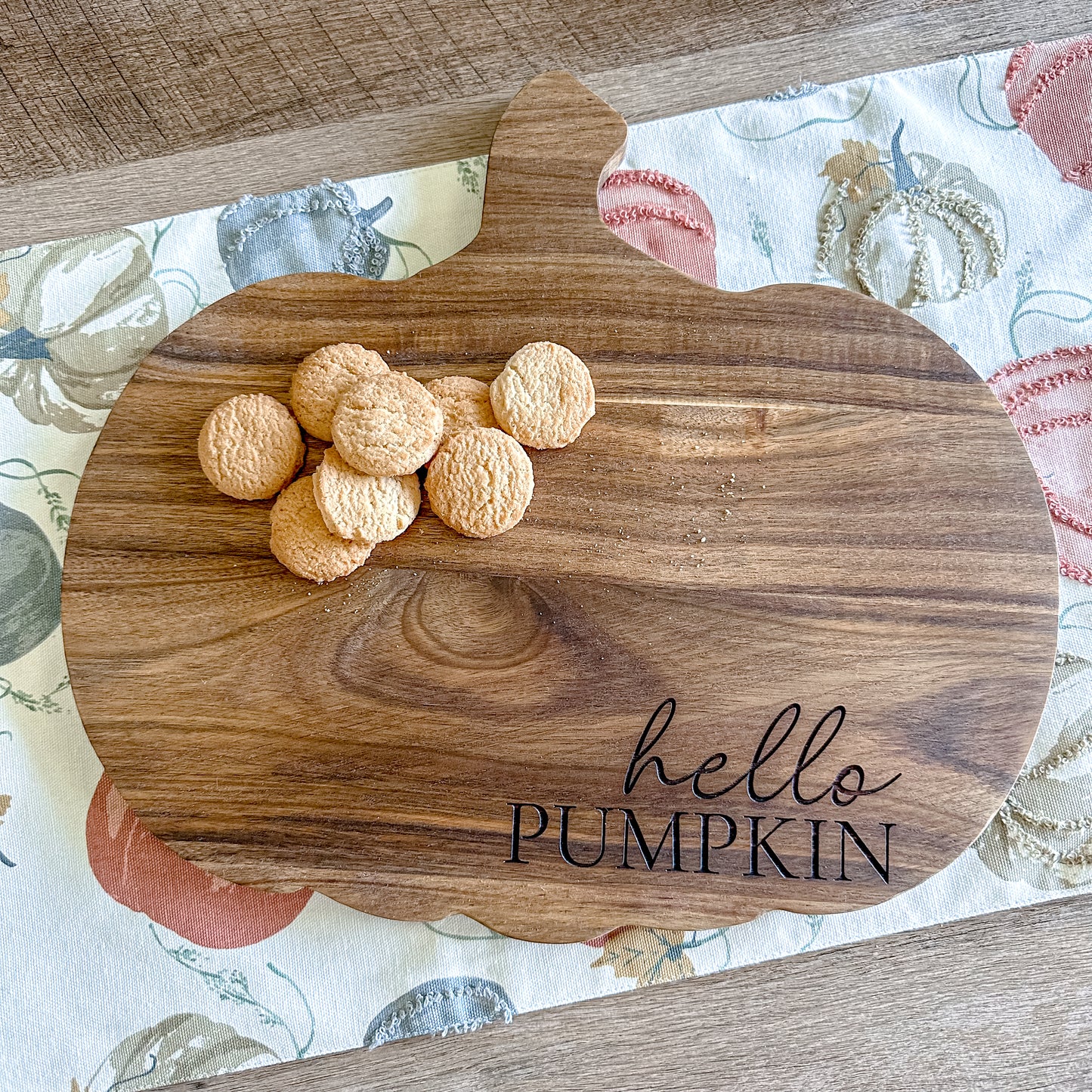 Pumpkin Charcuterie Board - hello pumpkin