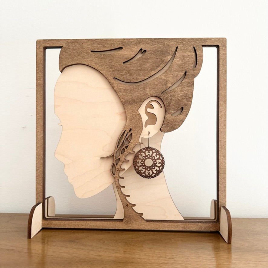 Mandala Hoop Earrings