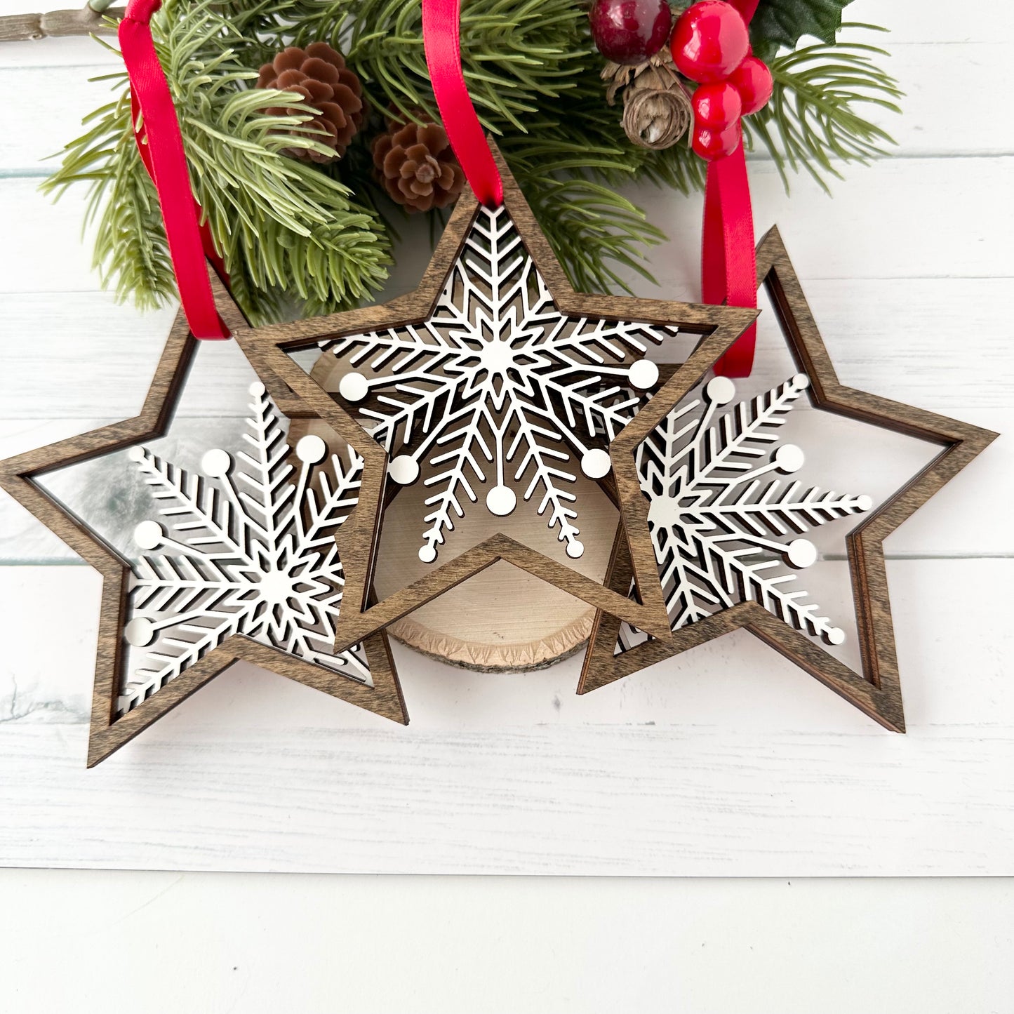 Snowflake Star Ornament