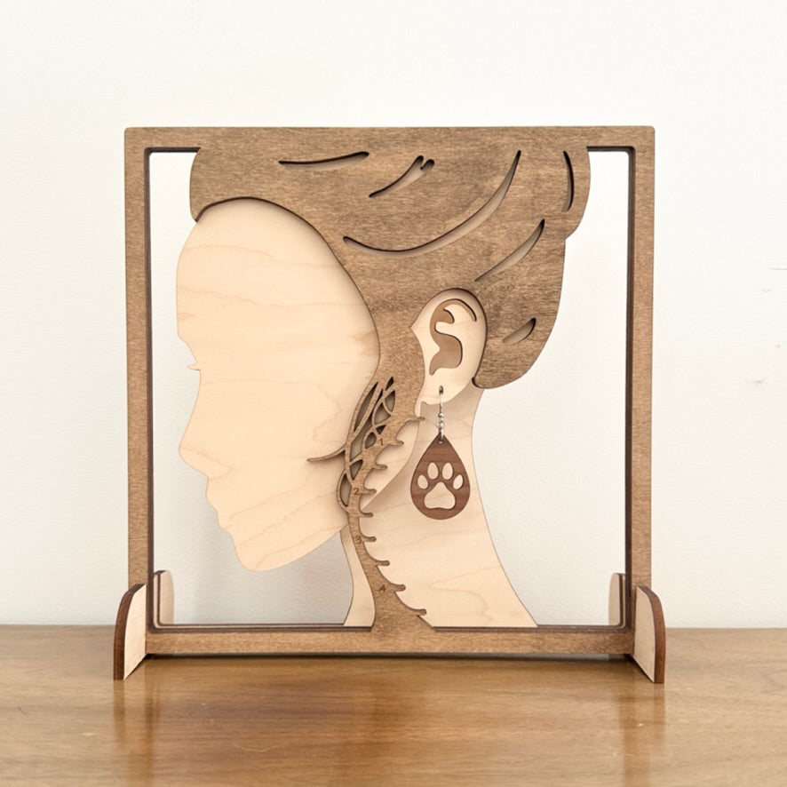 Paw Teardrop Earrings