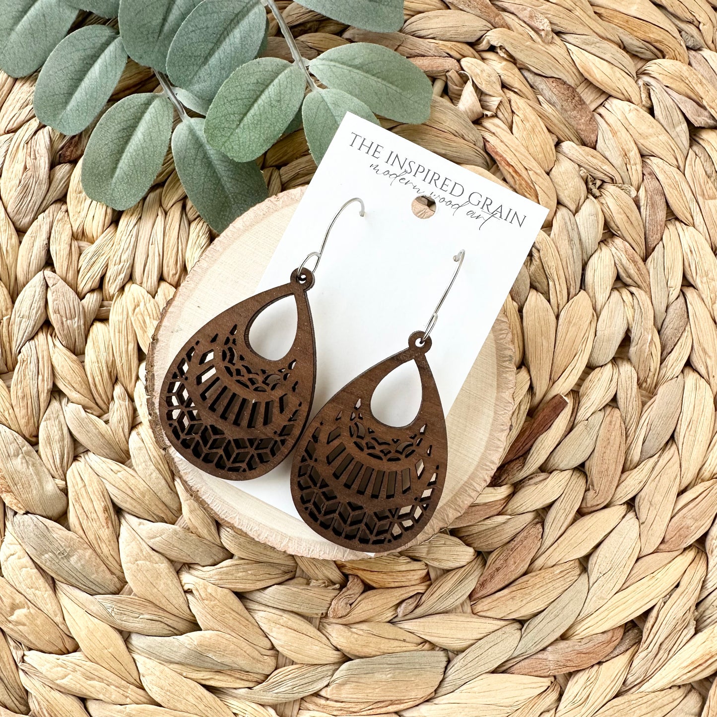 Geometric Teardrop Earrings