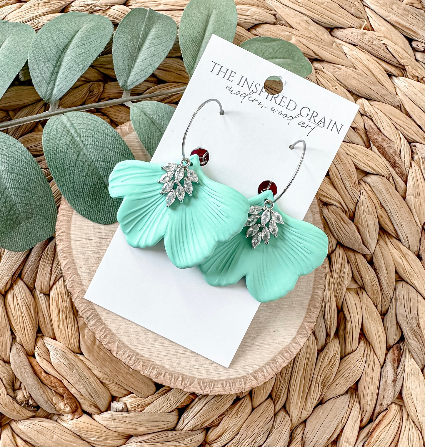 Showgirl Ginko Leaf Earrings