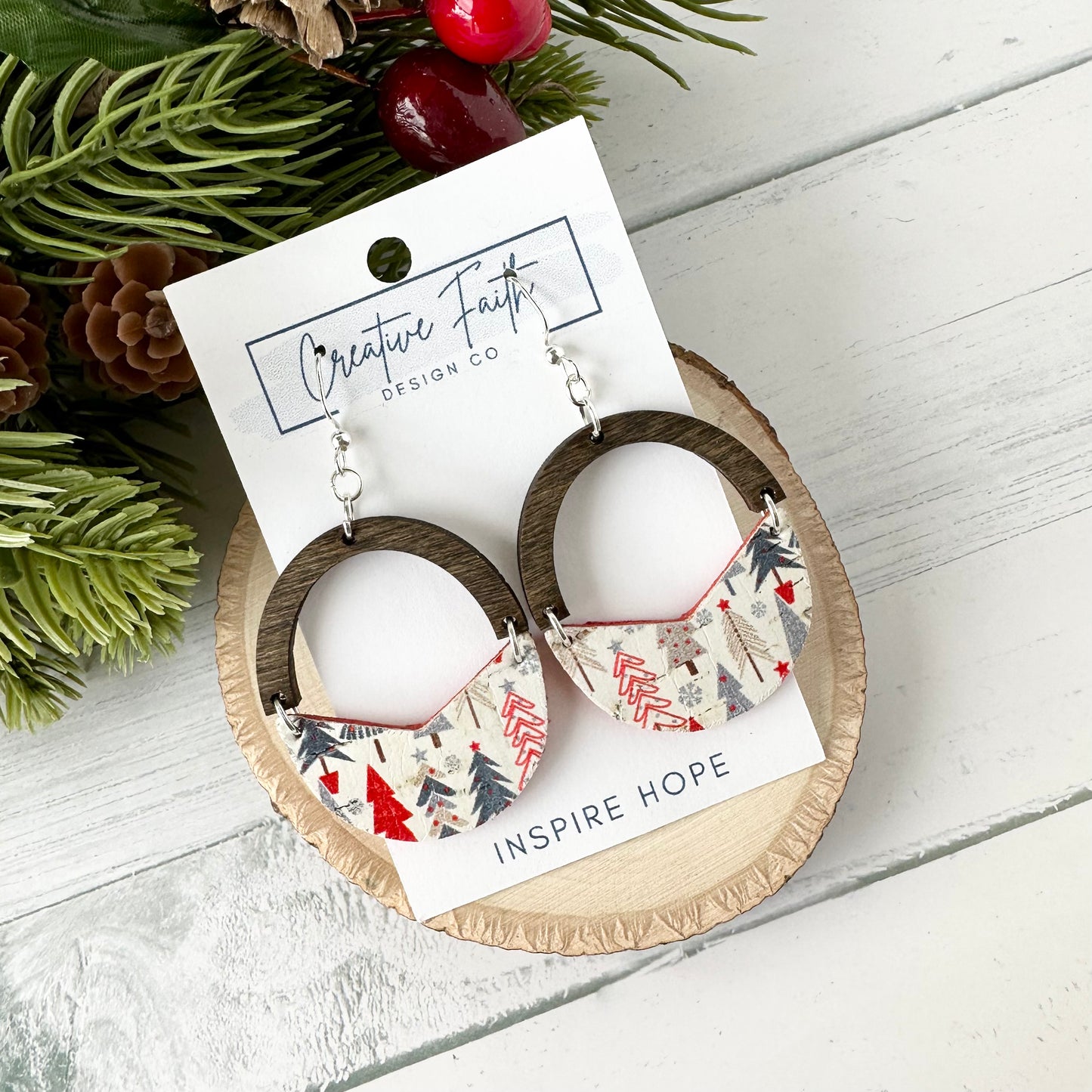 Split Arch Earrings - Merry Trees