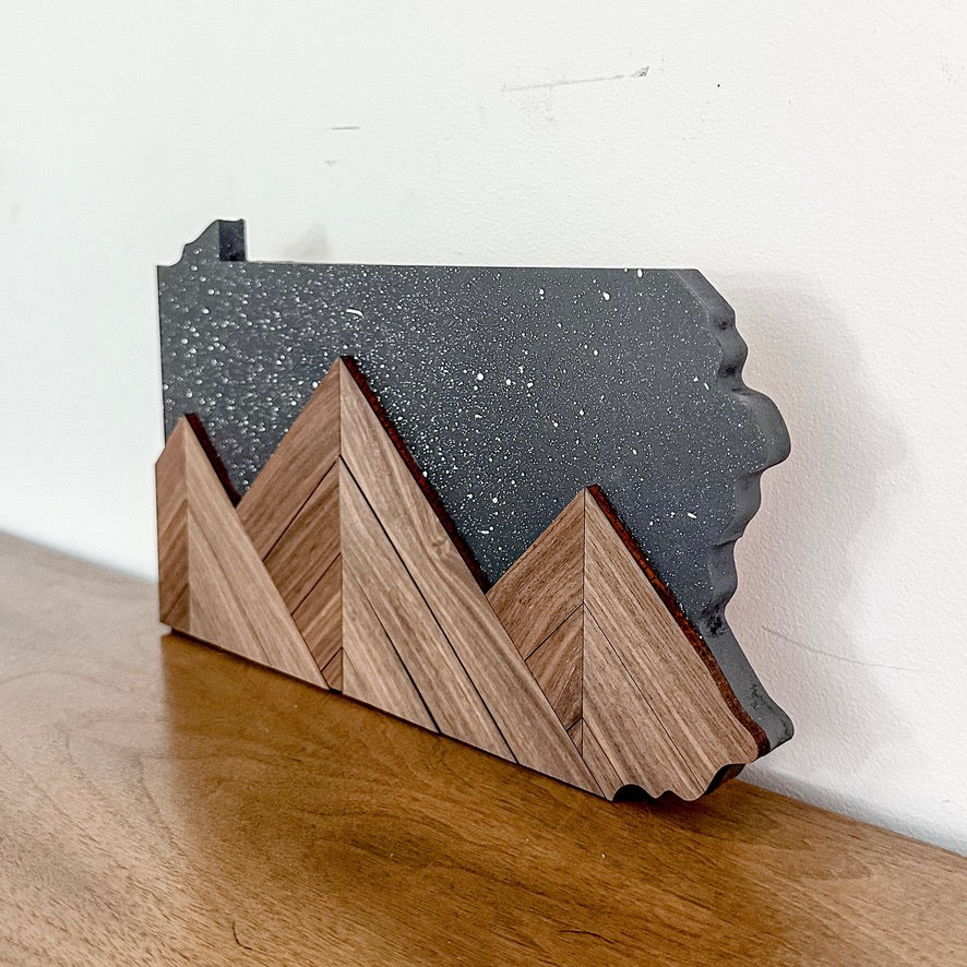Pennsylvania Mountain Peaks Sign
