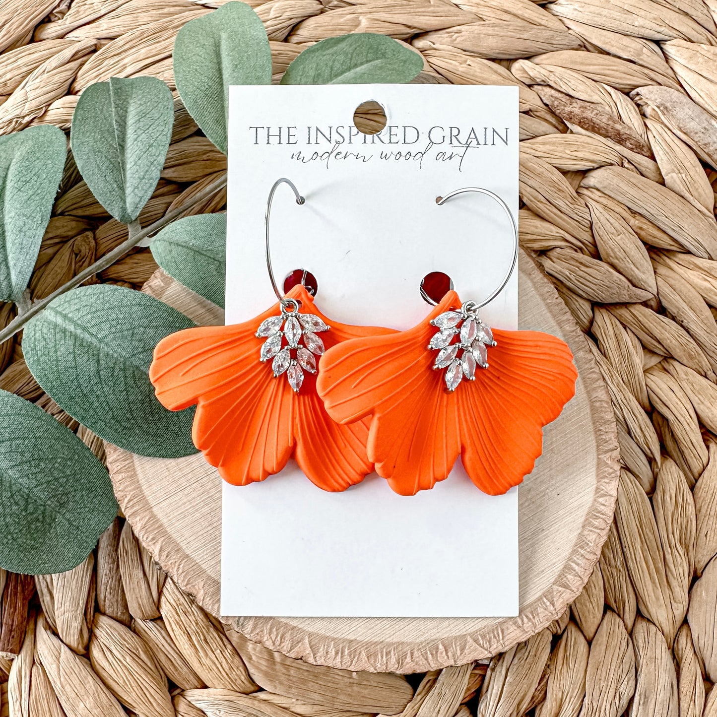 Showgirl Ginko Leaf Earrings