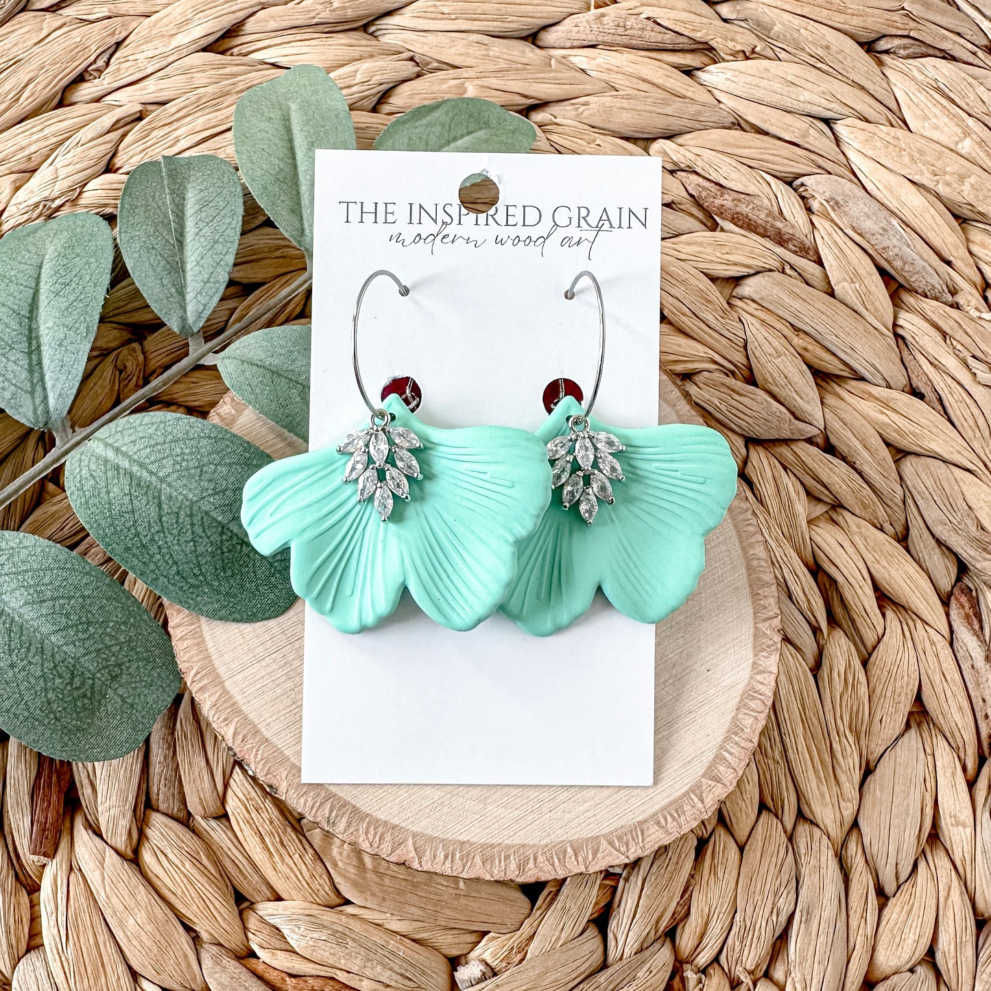 Showgirl Ginko Leaf Earrings