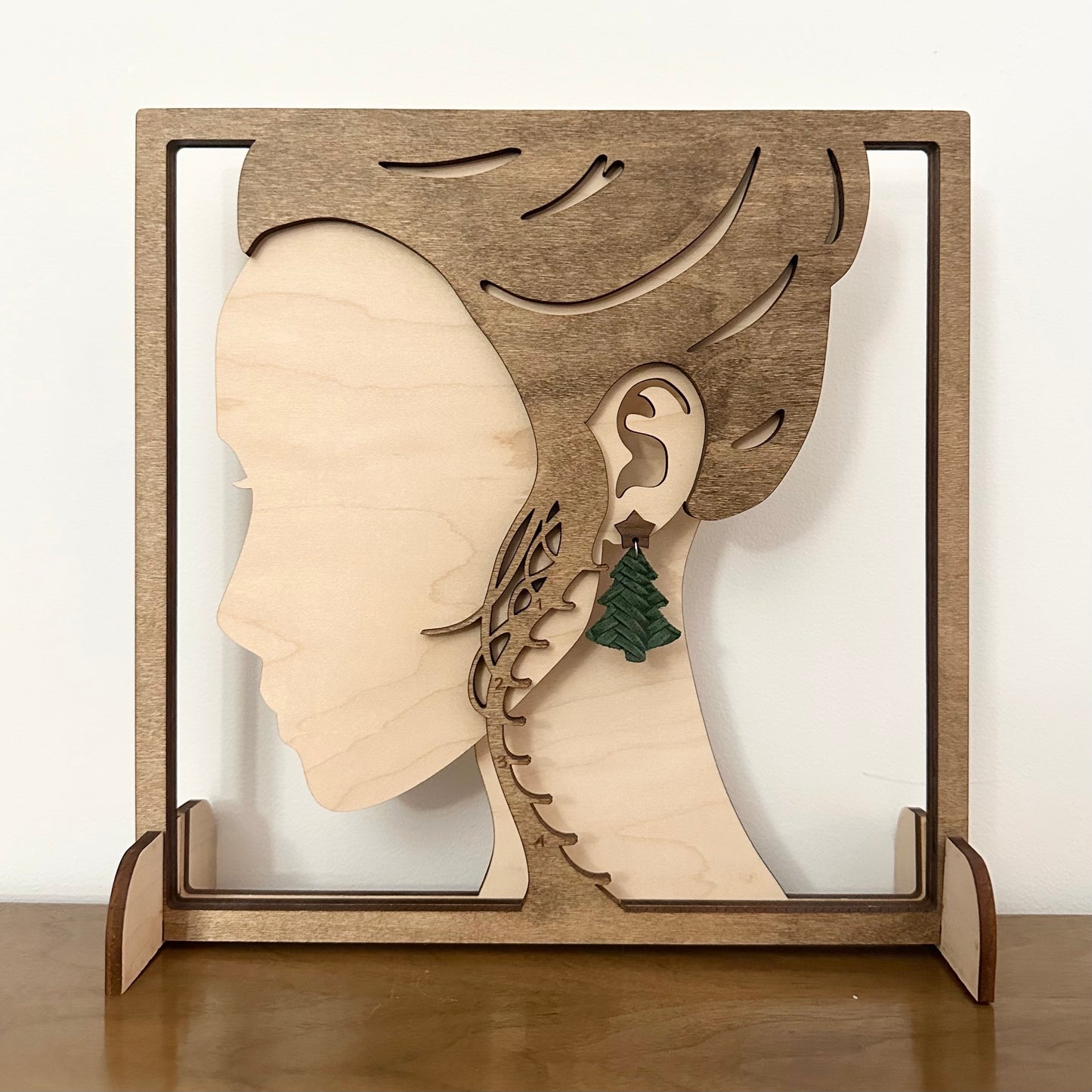 Christmas Tree Earrings - Evergreen Braid