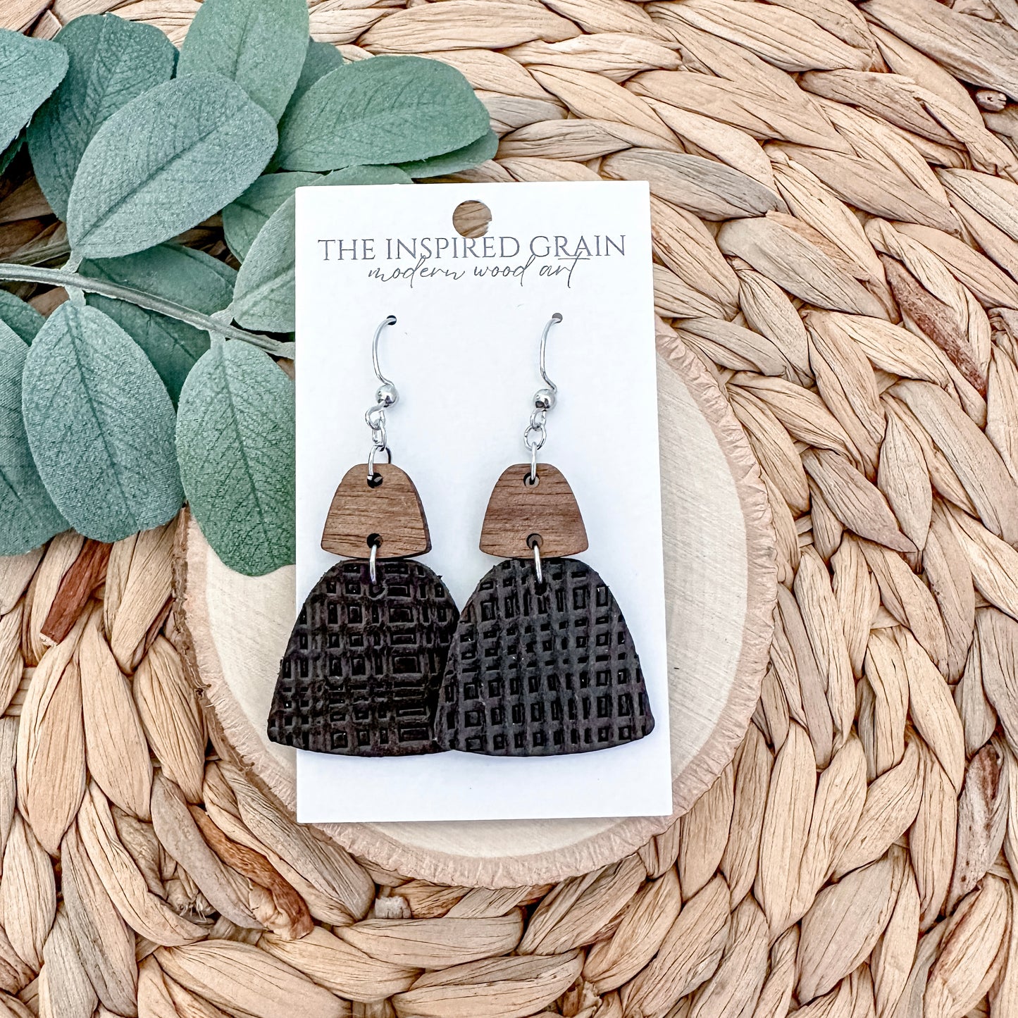 Trapezoid Earrings - Bittersweet Chocolate