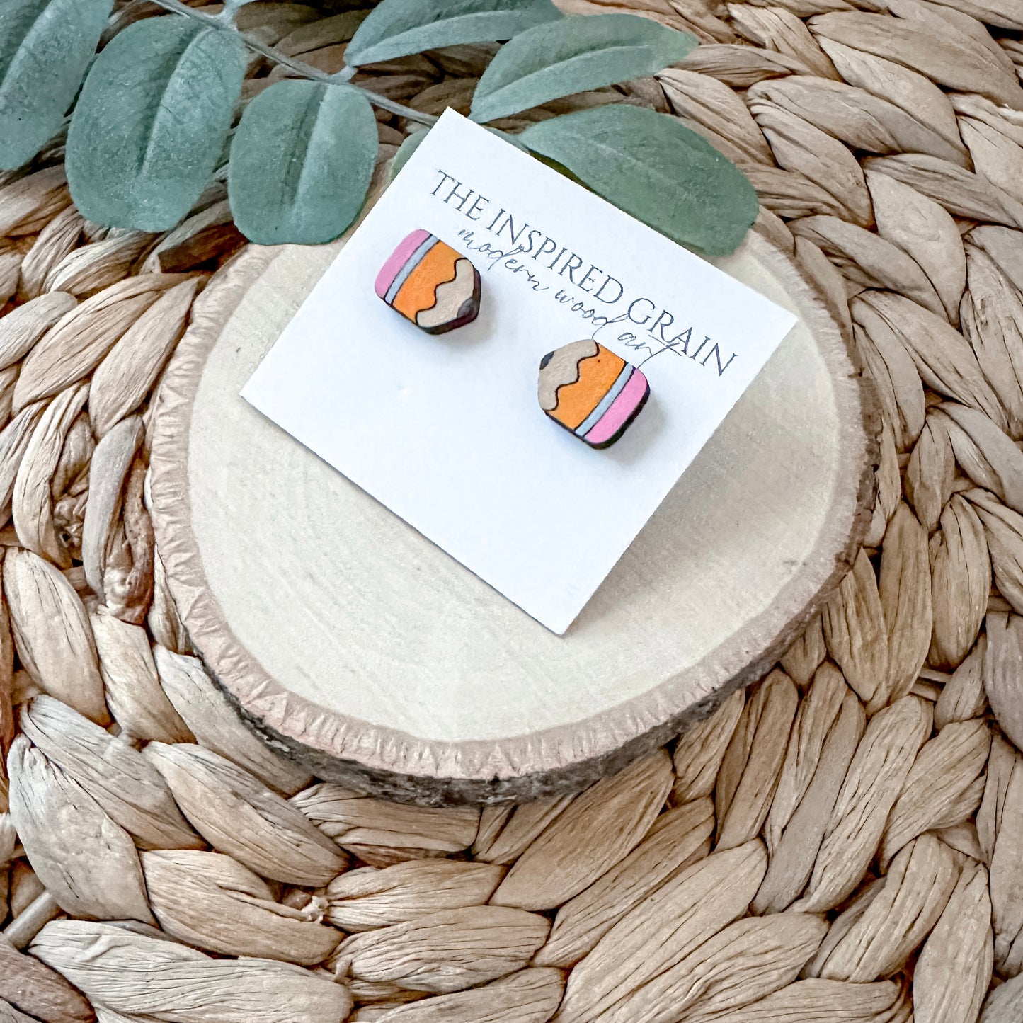 Chunky Pencil Studs