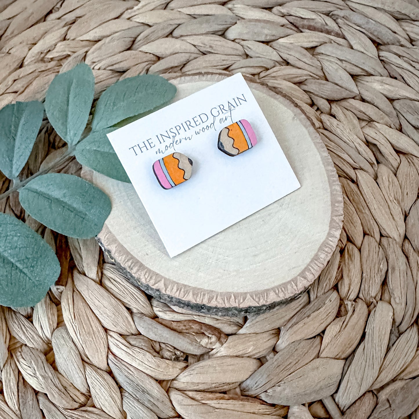 Chunky Pencil Studs