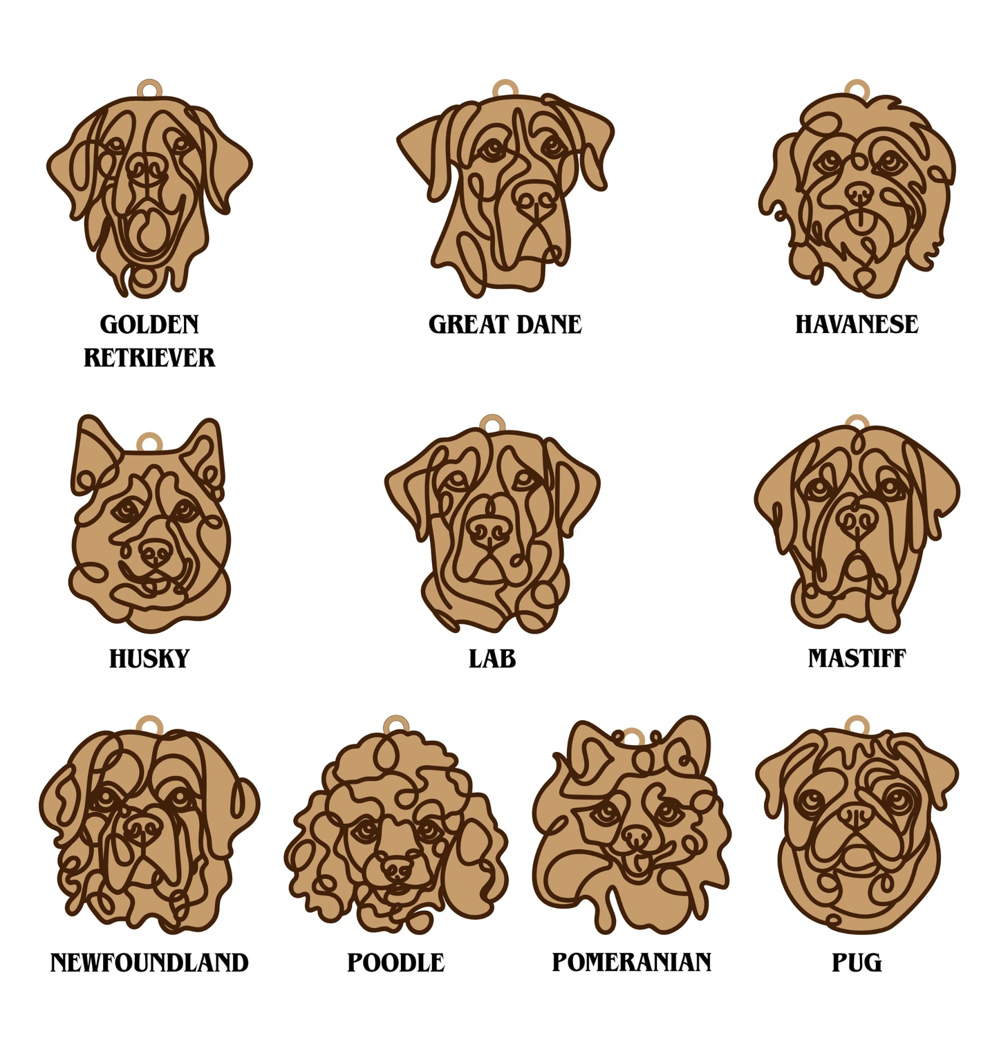 Personalized Dog Breed Ornament