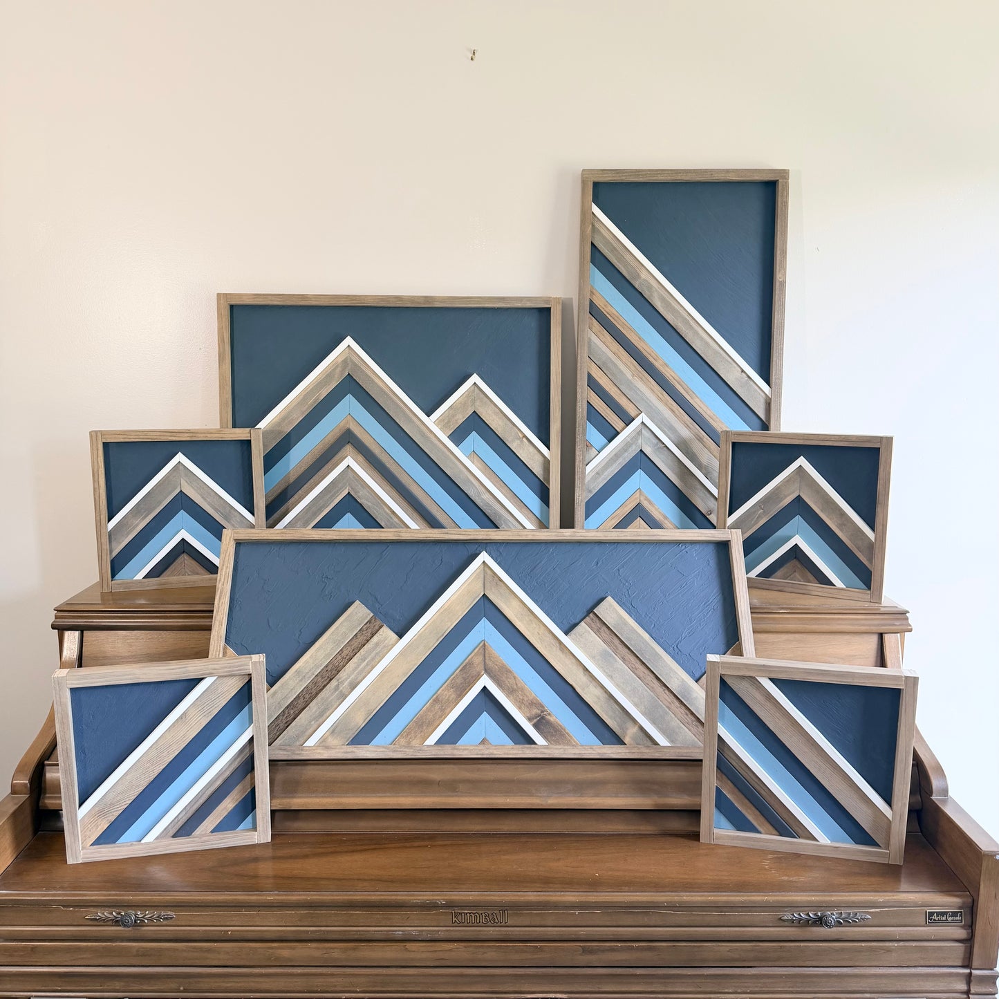 Nature-inspired wood wall art perfect for modern rustic home decor