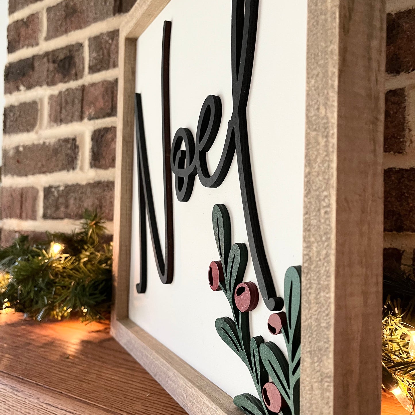 Noel 3D wood sign