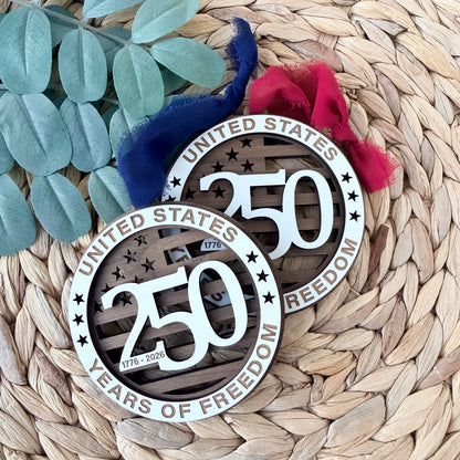 America 250 Commemorative Ornament