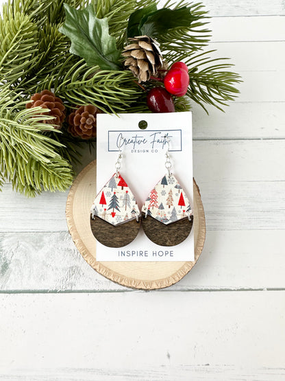 Split Teardrop Earrings - Merry Trees
