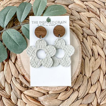 Groovy Flower Earrings - Stone Lace