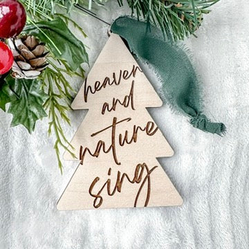 Tree Shape Ornament - heaven and nature sing