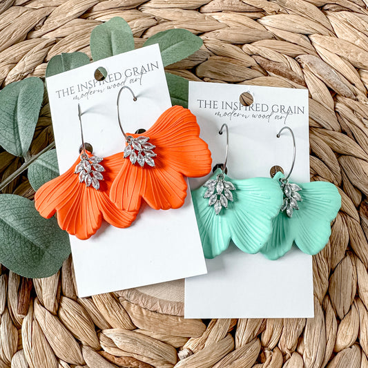 Showgirl Ginko Leaf Earrings