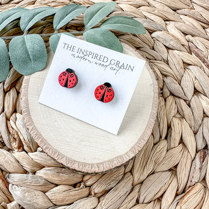 Ladybug Studs