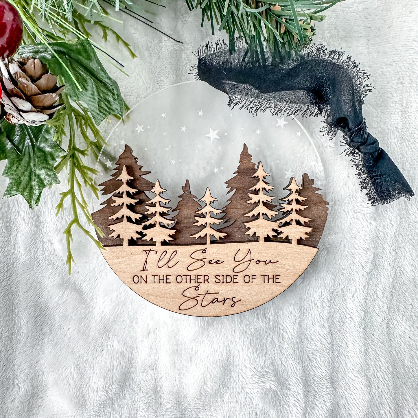 Winter Scene Memorial Ornament