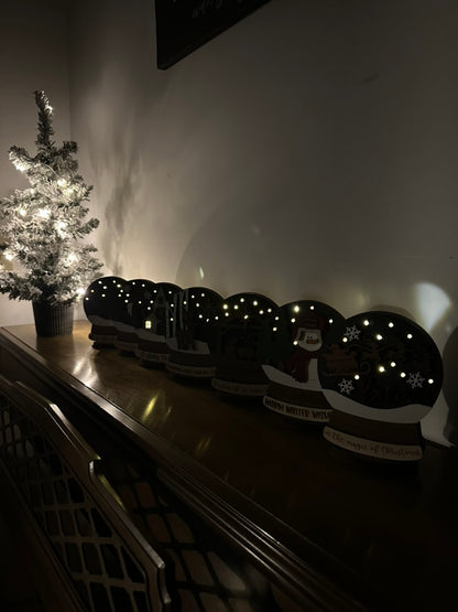 Polar Bear Lighted Snow Globe