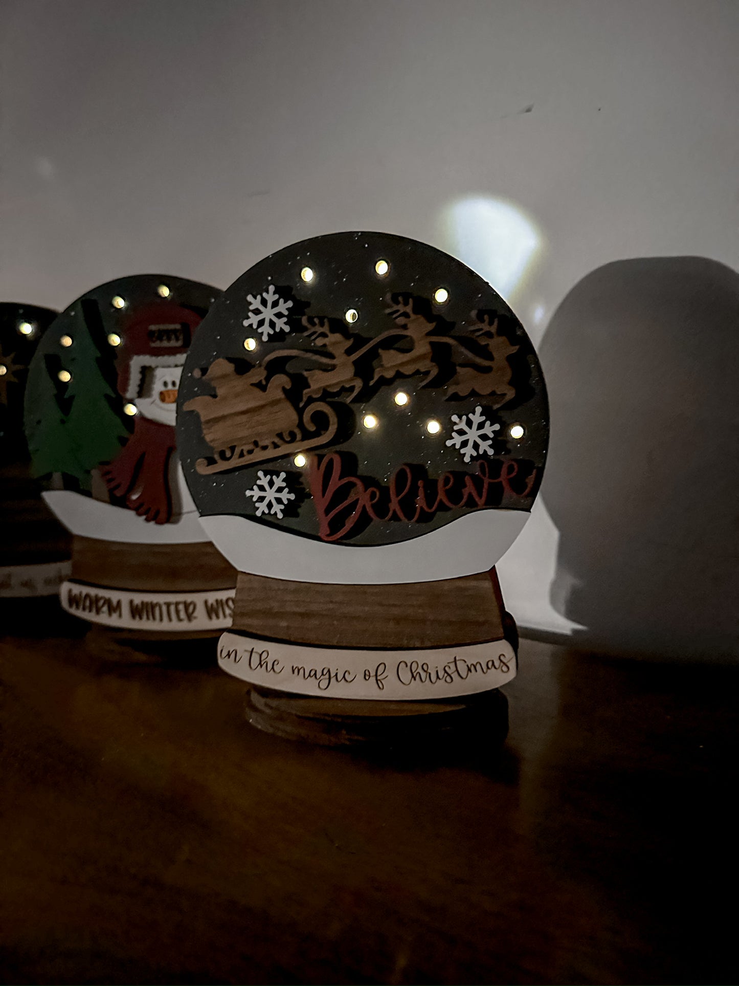 Polar Bear Lighted Snow Globe