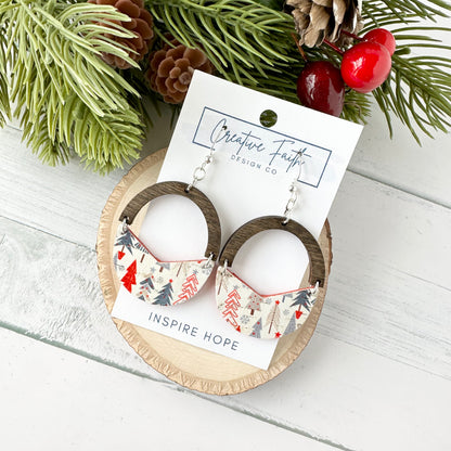 Split Arch Earrings - Merry Trees