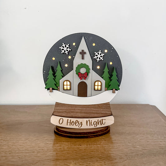 Church Lighted Snow Globe