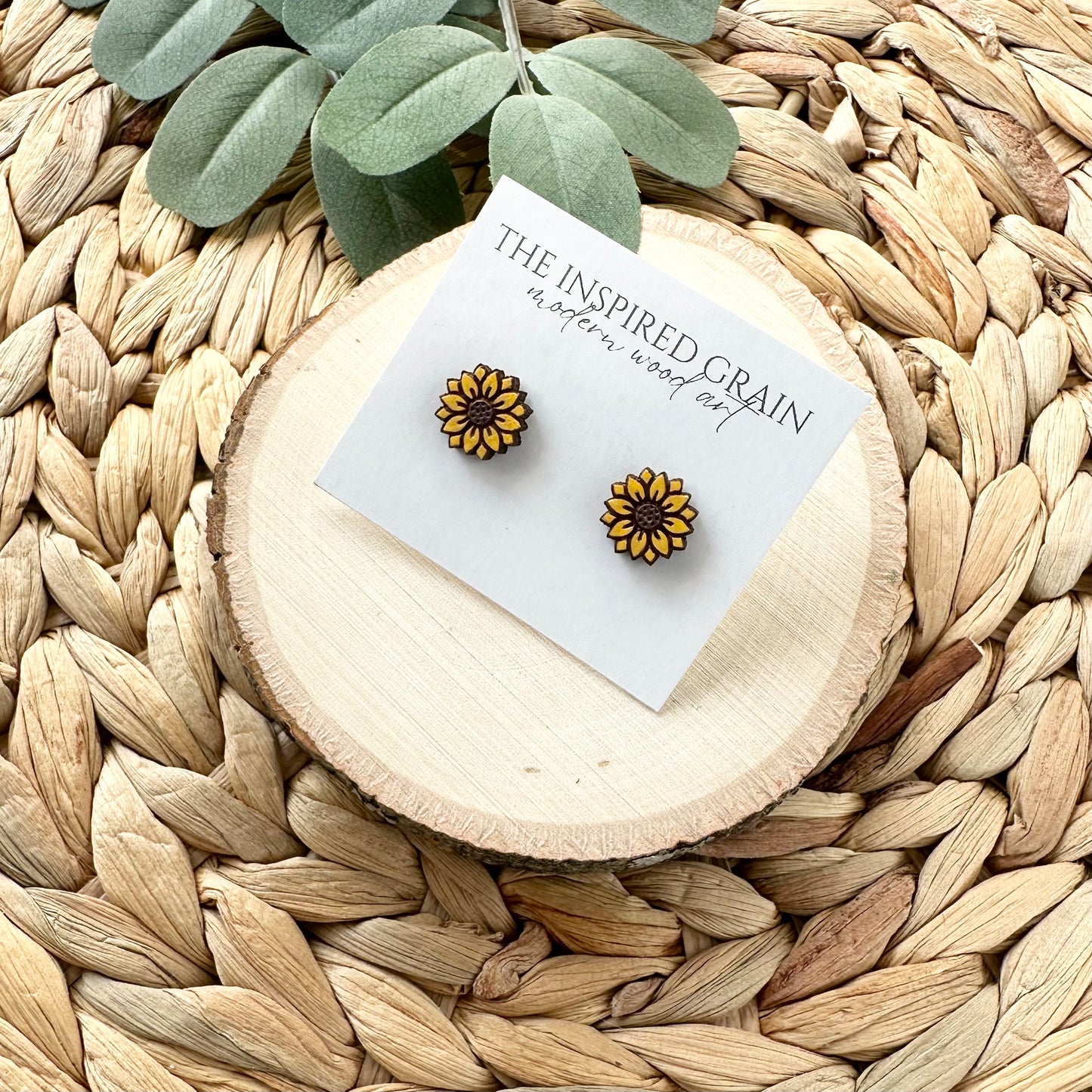Sunflower Stud Earrings