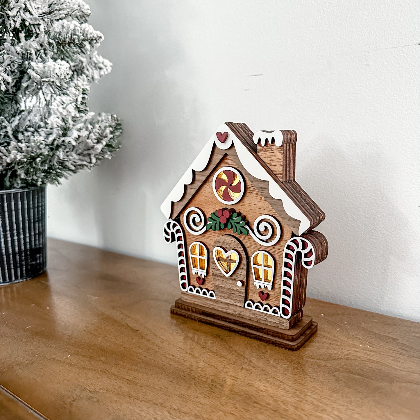 Lighted Gingerbread House