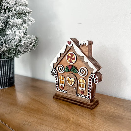 Lighted Gingerbread House