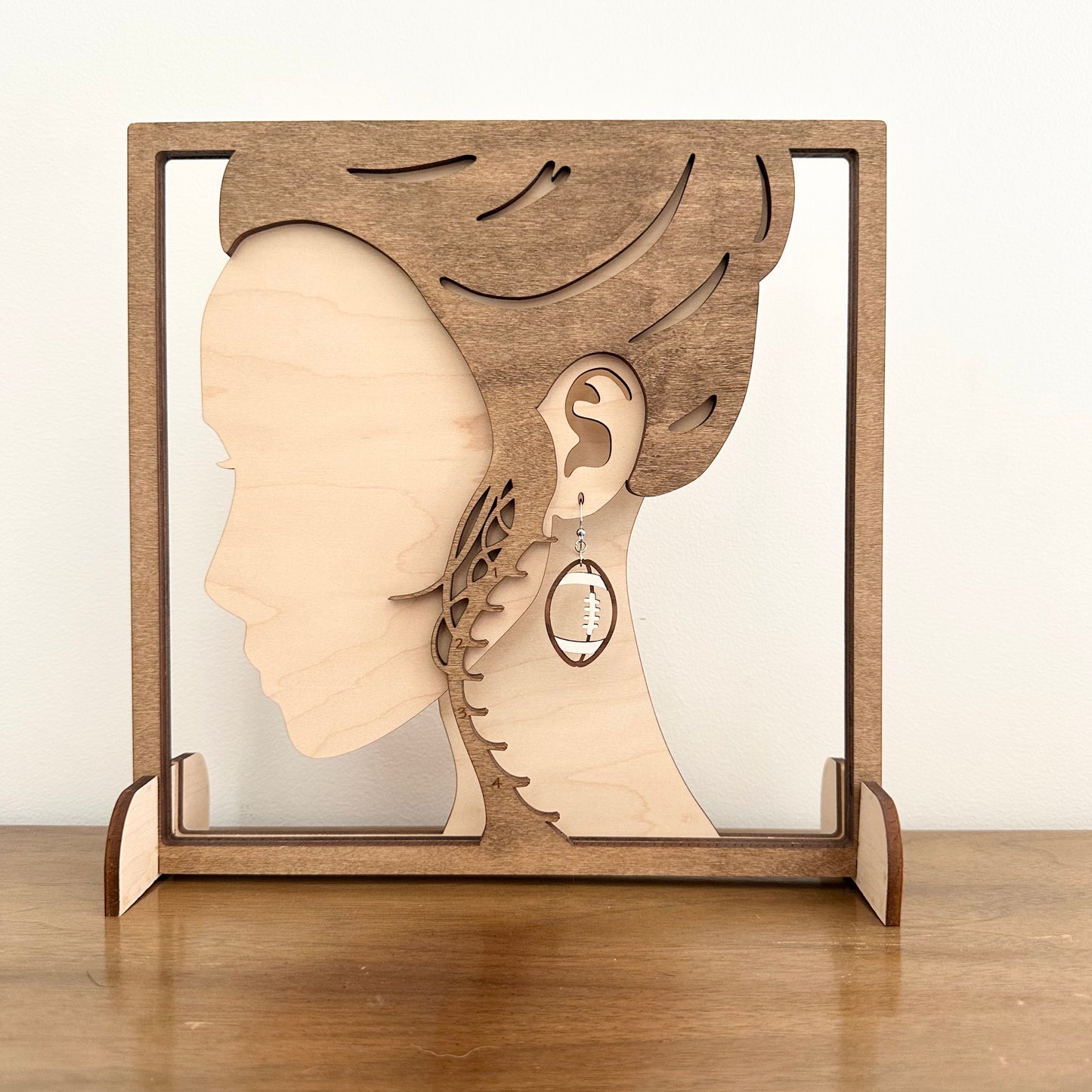 Football Dangle Earrings