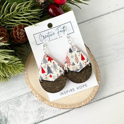 Split Teardrop Earrings - Merry Trees