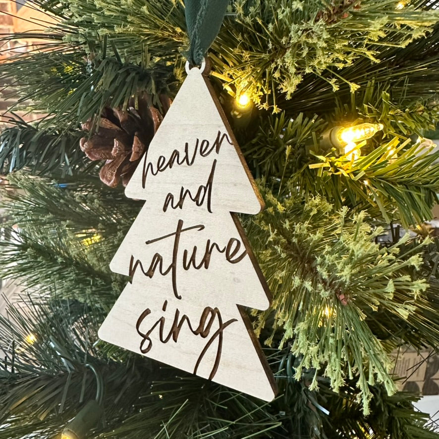 Tree Shape Ornament - heaven and nature sing